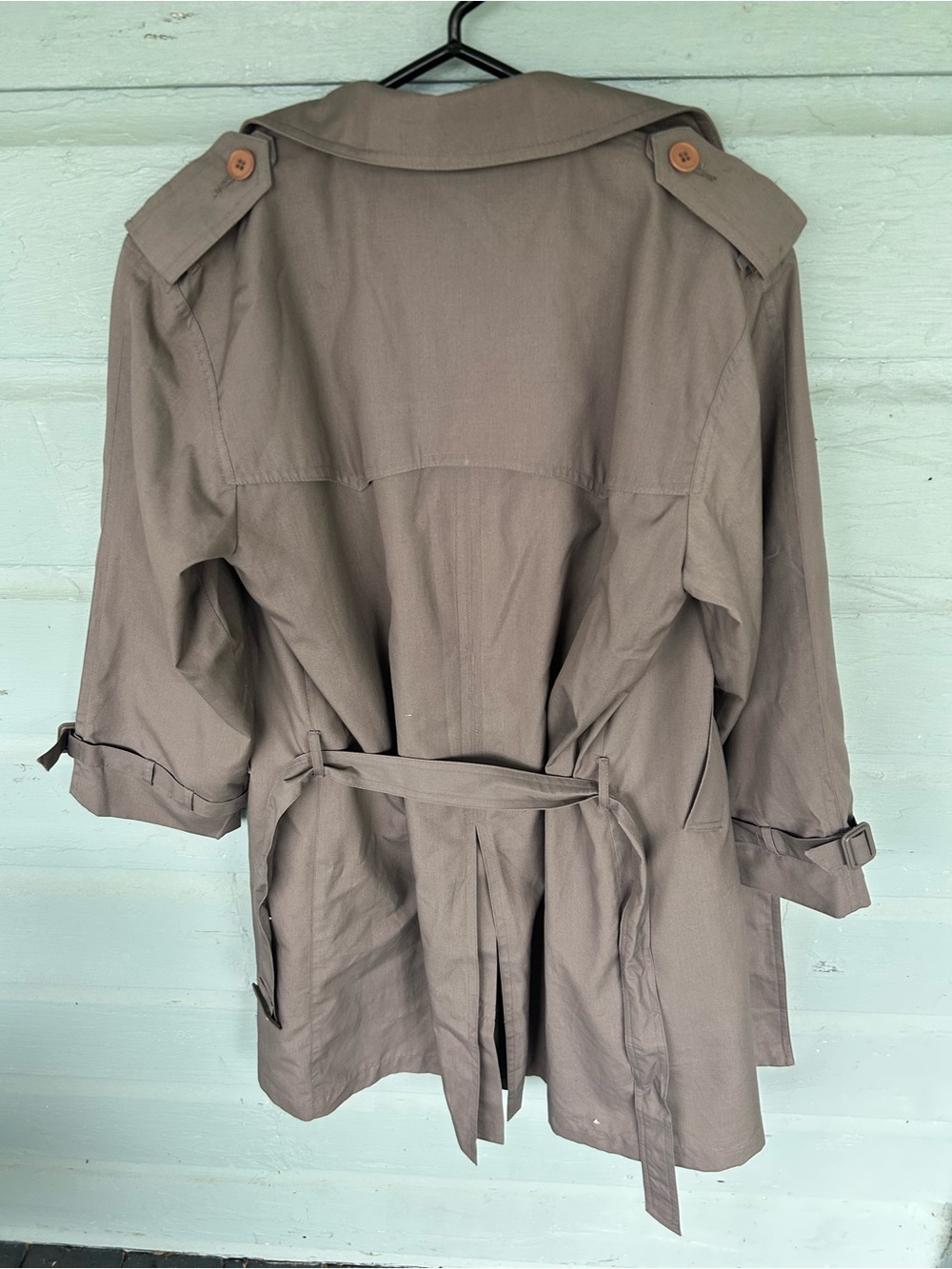 Camden Trench Coat NWOT Women’s Belted Size 42 L (US ) Dark Purple Classic - Picture 7 of 10